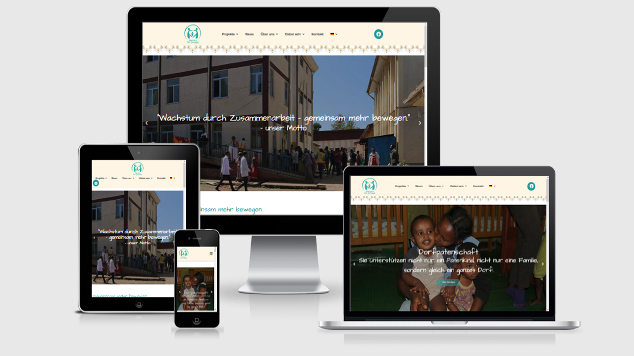 Azubi-Projekt – Ärzte für Äthiopien Website
