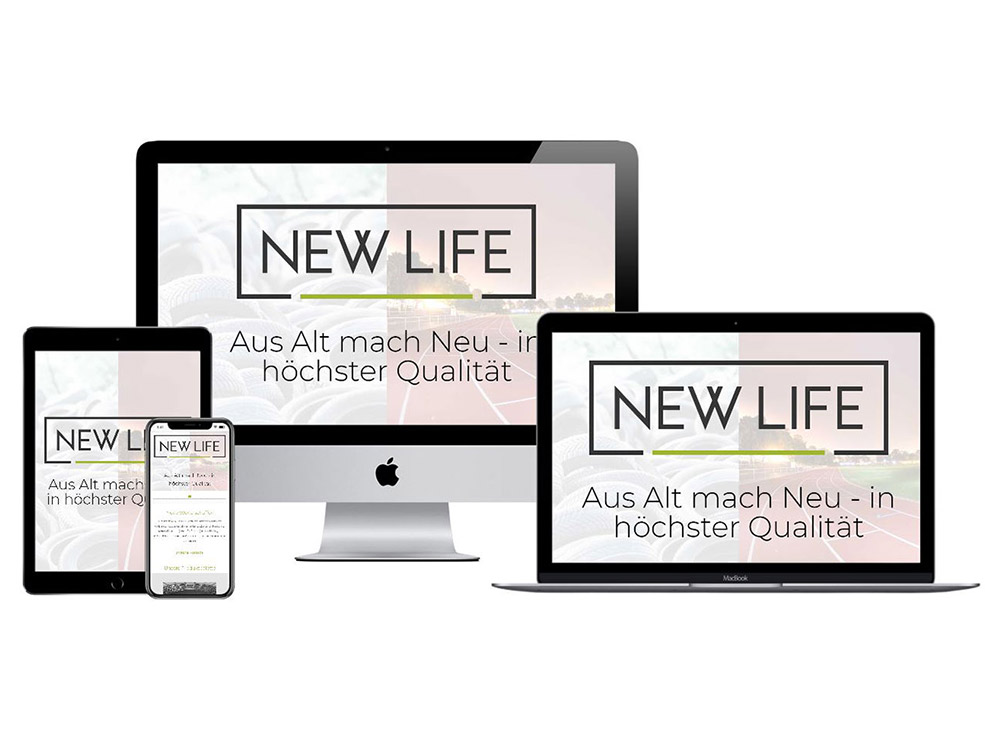 Webseite NEW LIFE