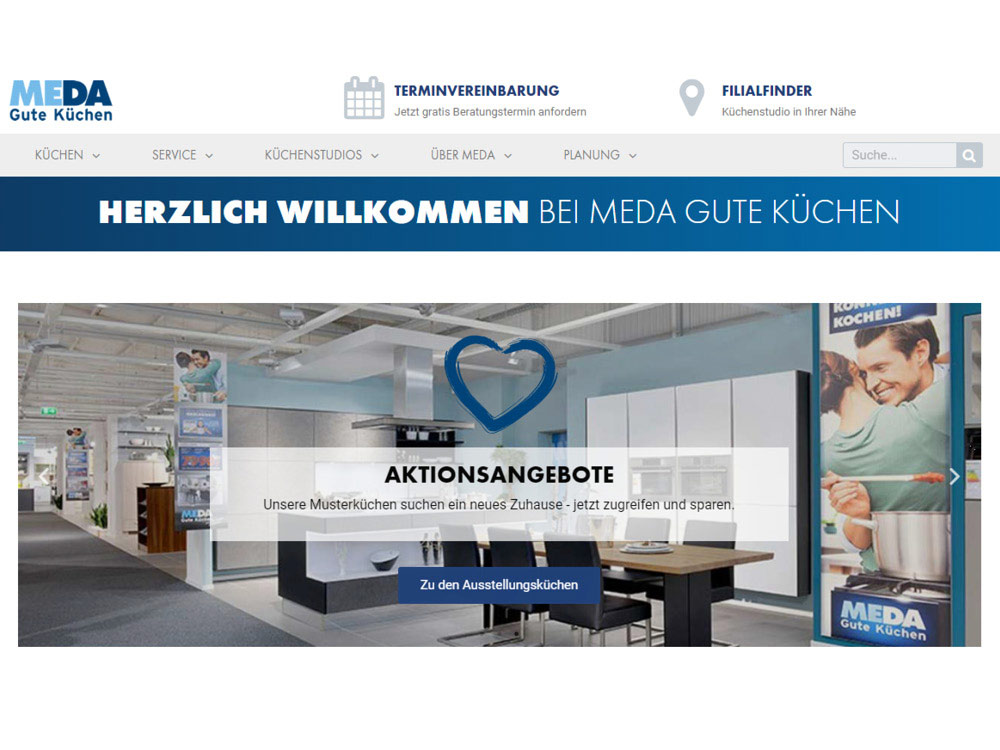 CGW GmbH News MEDA Küchen Webdesign