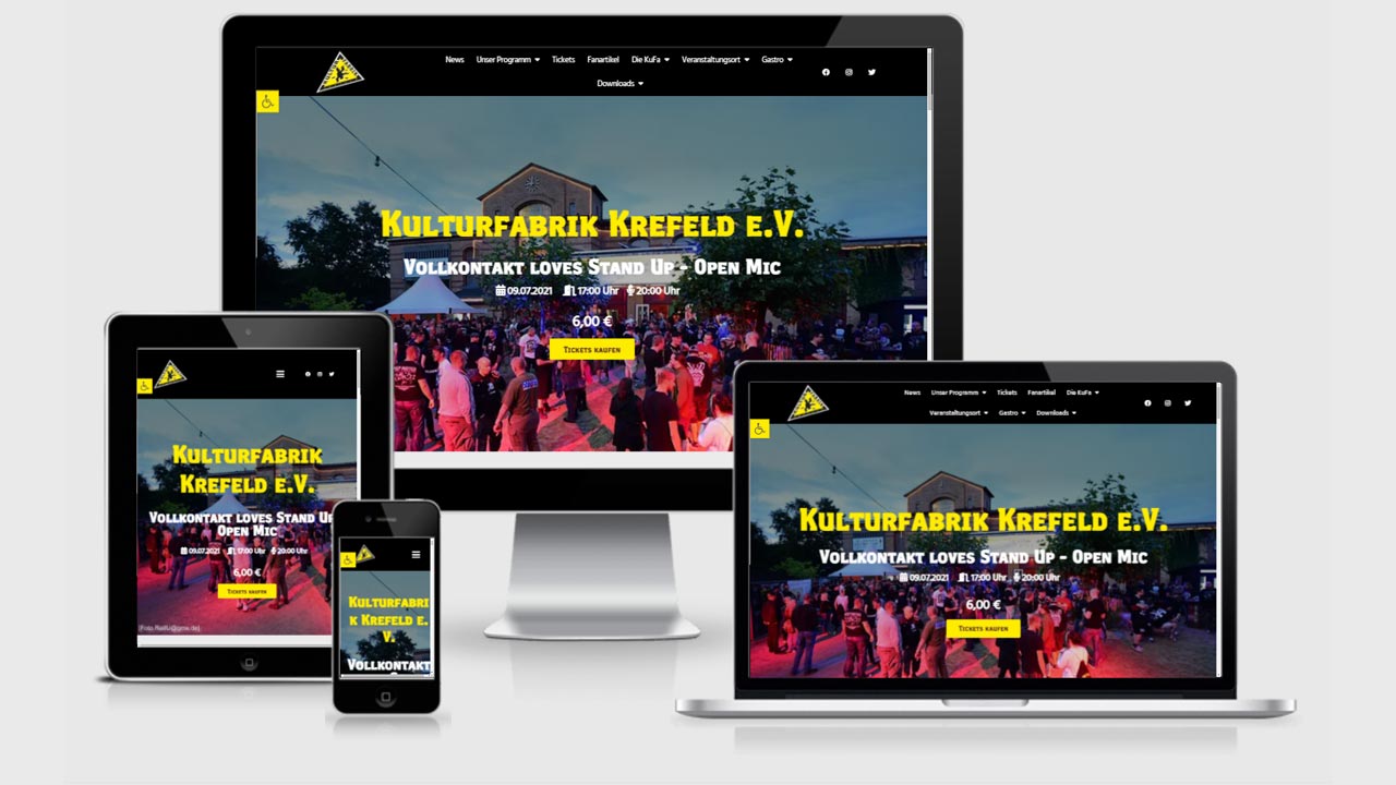 Kufa Krefeld glänzt mit neuer Website