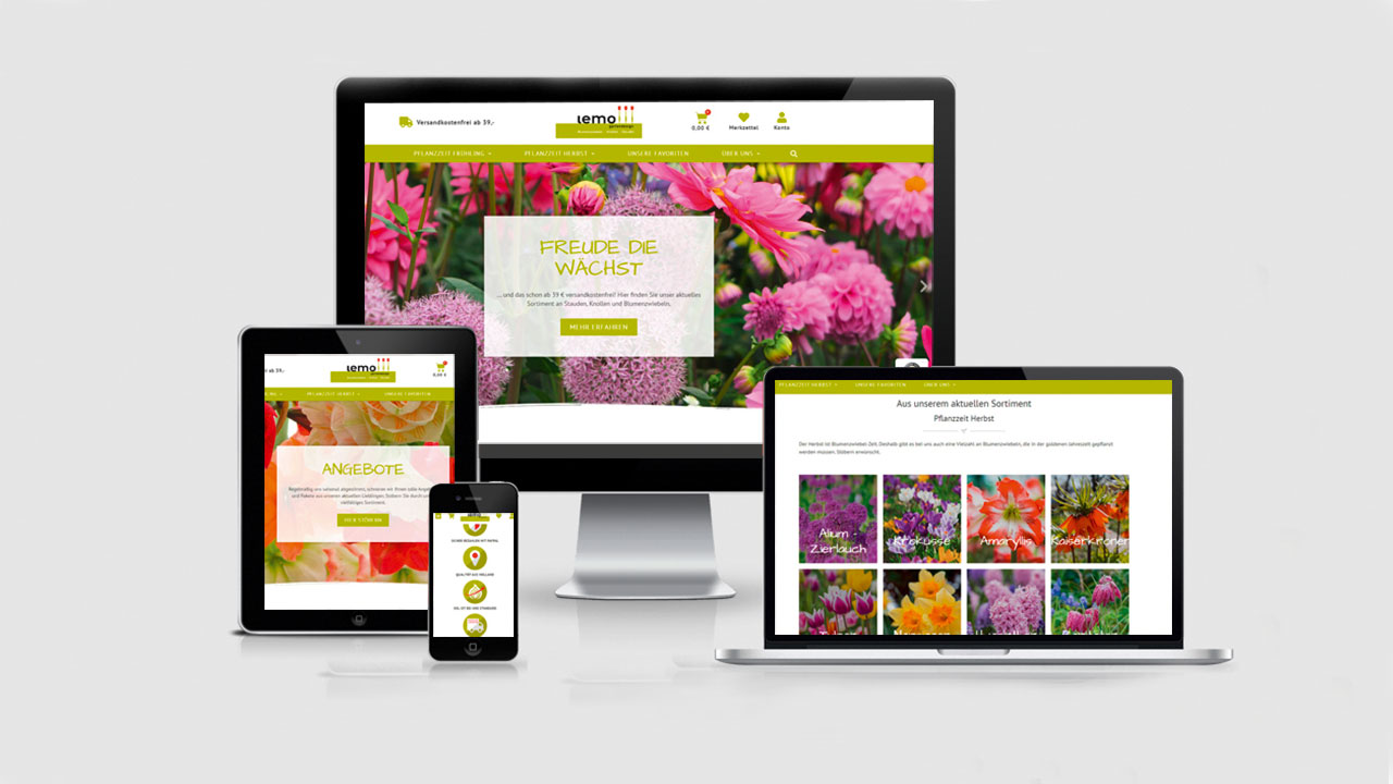 Lemo Gartendesign – neuer Online-Shop mit prächtigen Farben und persönlicher Note